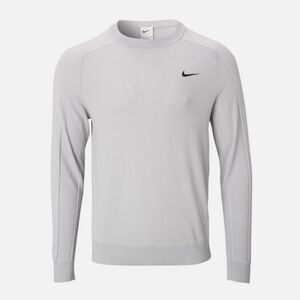 Tiger Woods Nike Gray Crewneck Sweater